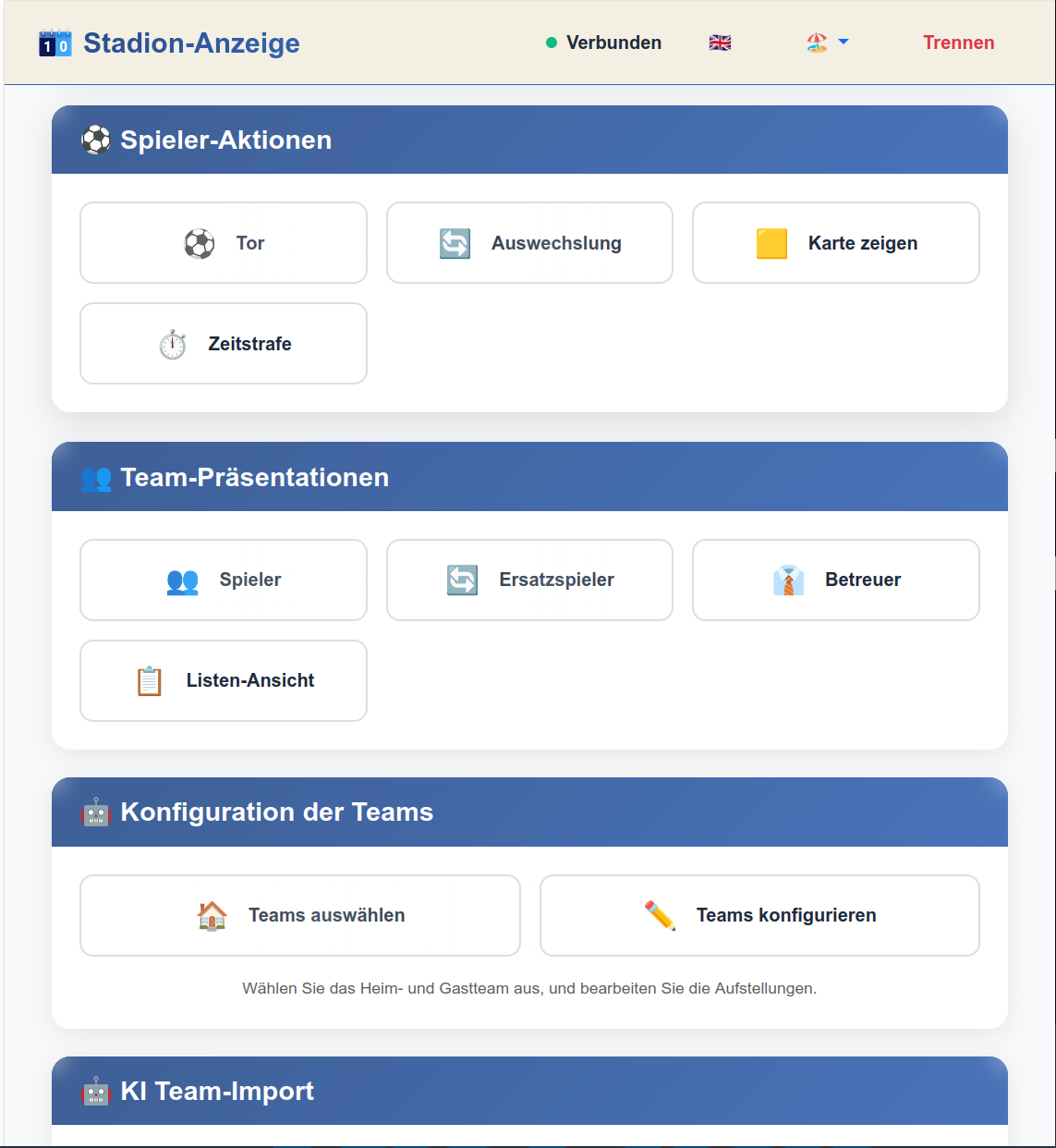 Remote Control Interface